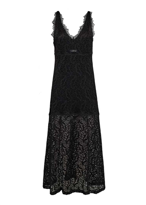 Summer lace strap kjole sort HAUTE L'AMITIÈ